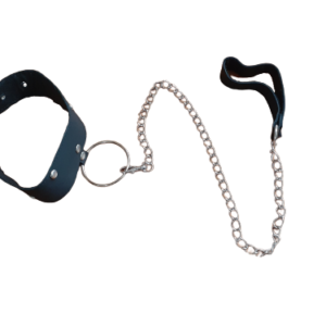 Collar Con Cadena de Cuero: imagen 2