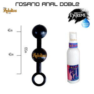 Inexpulsable Triple - Bolitas Anal + Gel Dilatador Analub: imagen 2