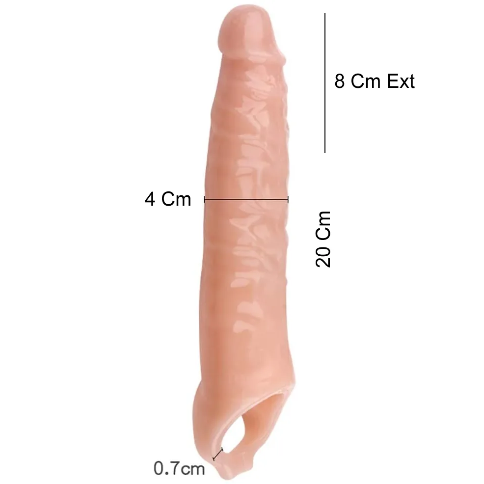 Funda Peneana Con Agarre Testículos Piel - Imagen 2