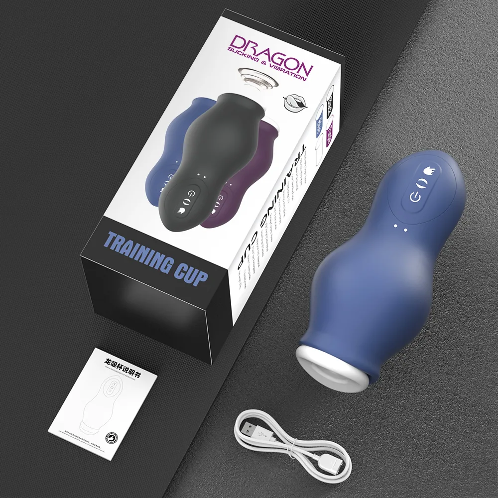 Masturbador Masculino Training Cup Vibra y Succiona - Imagen 5