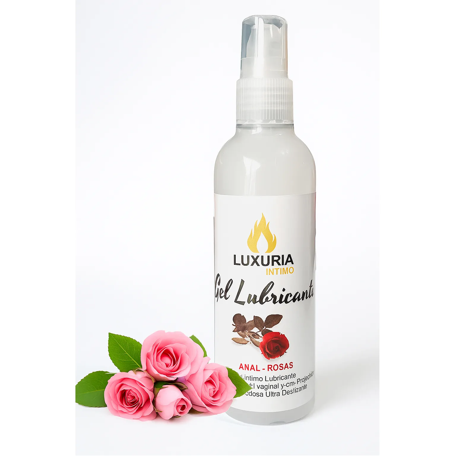 Gel Lubricante Luxuria Anal Rosas - 130cc